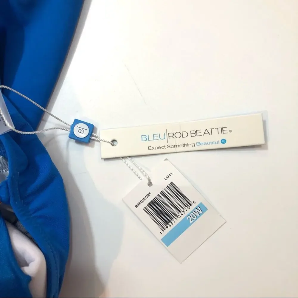 BLEU ROD BEATTIE Basketweave blue swim  One Piece